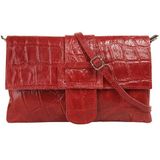 Cluty Abendtasche, echt Leder, Made in Italy