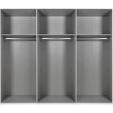 Wimex Schwebetürenschrank »Easy Plus, Kleiderschrank Made in Germany«, mit Glaseinsatz/ Rauchglas, viele Breiten zur Auswahl, schwarze Griffe
