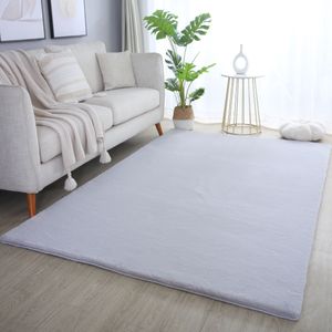 Ayyildiz Teppiche Hochflor-Teppich »POUFFY 5100«, rechteckig, 20 mm Höhe, Läufer, weicher glatter Softflor, Kaninchen Fell Haptik, waschbar