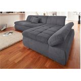 DOMO collection Ecksofa »NMoric XXL, B/T/H: 300/172/80cm, L-Form«, wahlweise mit Bettfunktion und Armlehnverstellung