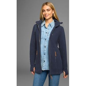Polarino Fleecejacke, mit Kapuze, aus Fleece, atmungsaktiv, schnell trocknend