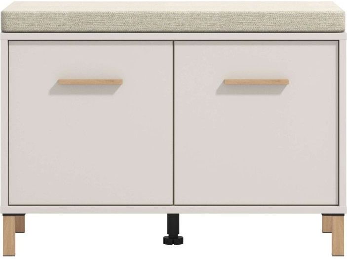 Home affaire Schuhbank »Belfort, Schuhschrank, Schuhregal, Schuhtruhe, Breite 80 cm«, mit Sitzkissen und zwei geschlossenen Fächern, in eleganten Farben