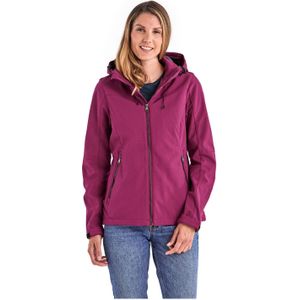 Killtec Softshelljacke »Damen Softshelljacke«, Wasserabweisende, winddichte Softshelljacke mit abnehmbarer Kapuze