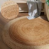 HANSE Home Teppich »Jutta Juteteppich«, rund, 9 mm Höhe, 100% Jutefaser, Natur, Wohnzimmer, Esszimmer, Flur, Boho, Skandi