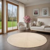 the carpet Teppich »Parma«, rund, 10 mm Höhe, moderne Wohnzimmer Teppich Outdoor geeignet dichter Flor