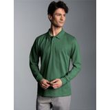 Trigema Poloshirt »TRIGEMA Langarm Poloshirt mit Armbündchen«, (1 tlg.)