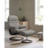 Stressless® Relaxsessel »Sunrise«, (Set, Relaxsessel mit Hocker), mit Signature Base, Größe S, Gestell Wenge
