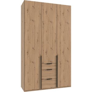 Wimex Drehtürenschrank »Mugano, 135 oder 180cm breit, 208 oder 236cm hoch, Made in Germany«, (mit langen Griffstangen aus Metall), wahlweise mit oder ohne Spiegel, mit Schubladen