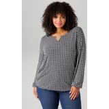 Aniston PLUS Langarmshirt, mit grafischem Alloverdruck - NEUE KOLLEKTION