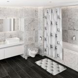 Sanilo Badaccessoire-Set »Comfort«, (Komplett-Set, 3 tlg.), bestehend aus WC-Sitz, Badteppich und Waschbeckenstöpsel