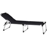 Siena Garden Gartenliege »Alu-Dreibeinliege XXL«, Aluminiumgestell, 4-fach verstellbar, 201x69,5x95 cm