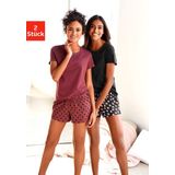 Vivance Dreams Shorty, (4 tlg., 2 Stück), mit Sternedruck