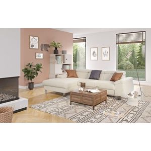 COTTA Ecksofa Komaris, Ecksofa, wahlweise mit RGB-LED-Beleuchtung und Bettfunktion/Bettkasten