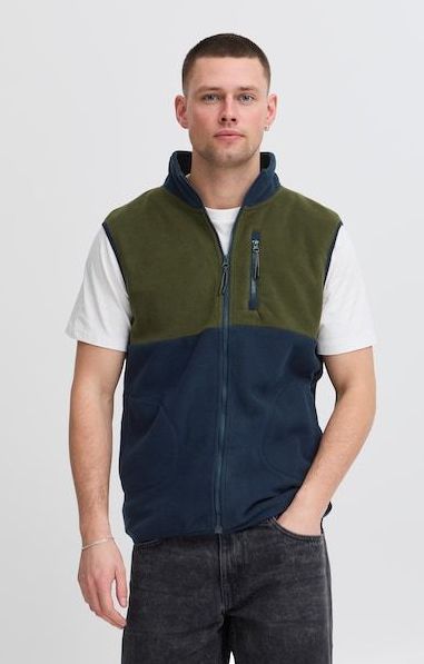 Blend Fleeceweste »BHBROOKS Vest«, in Colorblock Optik