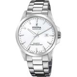 Festina Quarzuhr »Swiss Made Collection«, Armbanduhr, Herrenuhr, Damenuhr, Swiss Made, Edelstahlband, Datum