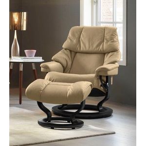 Stressless® Relaxsessel-Set »Reno«, mit Hocker, mit Classic Base, Größe S, M & L, Gestell Schwarz
