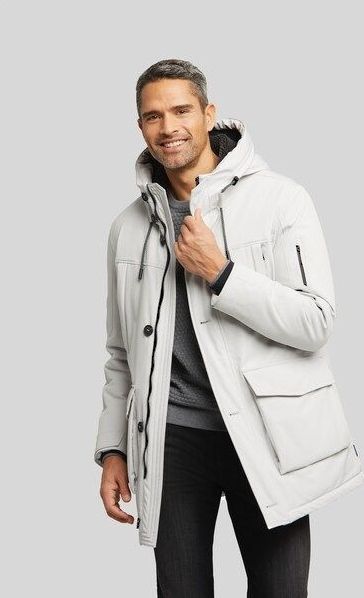 bugatti Regenjacke, mit Kapuze, mit Futter aus recycelter Watte