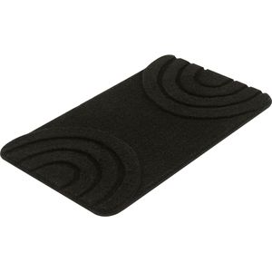Kleine Wolke Badematte »Bow«, rutschhemmend beschichtet, fußbodenheizungsgeeignet, Badteppich, Uni Faben, Hoch/Tief Effekt