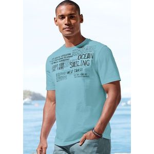 John Devin T-Shirt »mit Print«, Regular-Fit, aus Slub-Qualität, mit Print