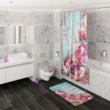 Sanilo Badaccessoire-Set »Spring«, (Komplett-Set, 3 tlg.), bestehend aus WC-Sitz, Badteppich und Waschbeckenstöpsel