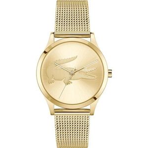 Lacoste Quarzuhr »CROCODELLE«, Armbanduhr, Damenuhr, Edelstahlarmband, analog