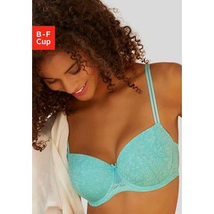 LASCANA Balconnet-BH, aus feiner, blumiger Spitze, Dessous
