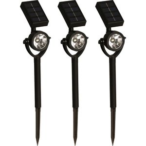 LUXFORM Gartenstrahler »Solar-Erdspießleuchte - Zamora - 3 Stück - LED«, Leuchtmittel LED-Modul  LED fest integriert, Solarbetrieben