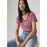 Levi's® V-Shirt »PERFECT VNECK«, mit Mini-Batwing-Logostickerei