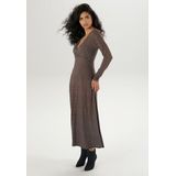 Aniston SELECTED Maxikleid, mit V-Ausschnitt in Wickeloptik und Unterbrustnaht