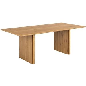 ACTONA GROUP Esstisch »Colima«, Esstisch, matt Wildeiche rau Melamin mit lamellenfront, 210x100x75 cm