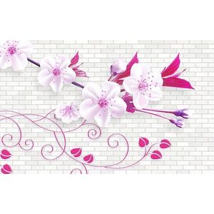 Papermoon Fototapete »Muster mit Blumen«