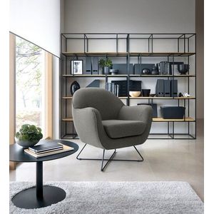 TRENDMANUFAKTUR Sessel »Evora, Loungesessel, Designsessel«, in zeitlosem Stil mit modernem Metallgestell