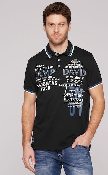 CAMP DAVID Poloshirt, mit Logo Artworks