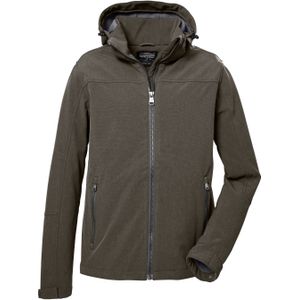 Killtec Softshelljacke »Herren Softshelljacke«, Wasserabweisende Softshelljacke mit Fleece, abnehmbarer Kapuze