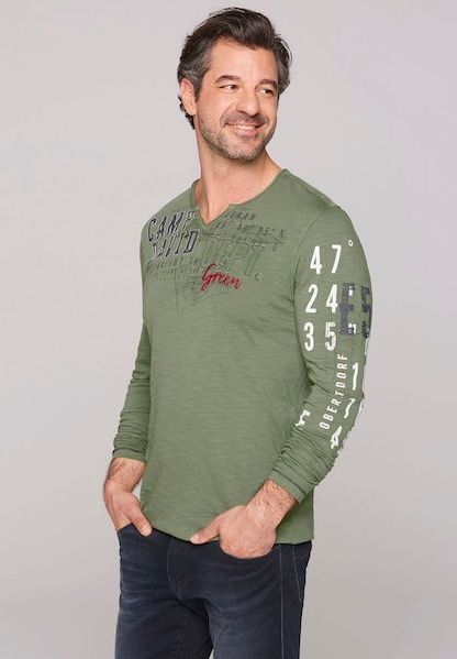 CAMP DAVID Langarmshirt, mit offenen Kanten