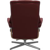 Stressless® Relaxsessel »Mayfair«, (Set, Relaxsessel mit Hocker), mit Hocker, mit Cross Base, Größe S, M & L, Holzakzent Eiche
