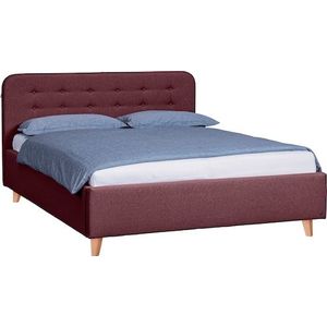 TOM TAILOR HOME Polsterbett »NORDIC BED«, mit Knopfheftung im Kopfteil, Füße Buche natur