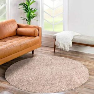 Carpet City Hochflor-Teppich »City Shaggy«, rund, 30 mm Höhe, Teppich Langflor, Uni, Shaggy, flauschig-weich