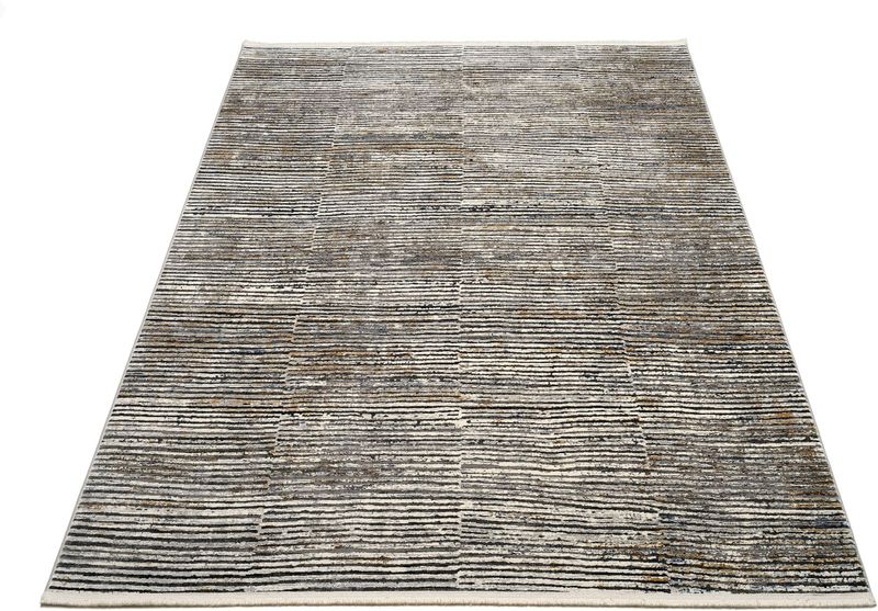 Musterring Teppich »COLORADO STRIPE«, rechteckig, 5 mm Höhe, exclusive MUSTERRING DELUXE COLLECTION hochwertig gekettelt Fransen