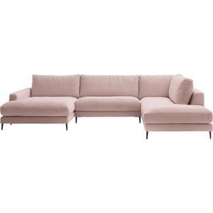 INOSIGN Wohnlandschaft »Downtown XXL B/T/H: 341/223/84 cm Loungemöbel zum Relaxen«, weicher Sitzkomfort, Cord-Bezug, weicher Sitzkomfort U-Form