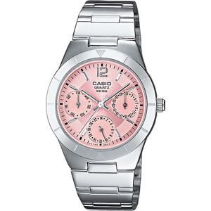 CASIO TIMELESS COLLECTION Multifunktionsuhr »LTP-2069D-4AVEG«, Quarzuhr, Armbanduhr, Damenuhr, Jugendliche, Datum, Edelstahlarmband
