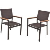 Garden Pleasure Stapelstuhl »DAVINA, 2er Set«, (Set), 2 St., stapelbar