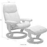 Stressless® Relaxsessel »Consul«, (Set, Relaxsessel mit Hocker), mit Hocker, mit Classic Base, Größe L, Gestell Schwarz