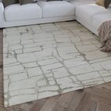 Wecon home Wollteppich »Hamptons TWELVE«, rechteckig, 10 mm Höhe, Läufer, Schurwolle, Kurzflor, Wohnzimmer, elegant, geometrisch