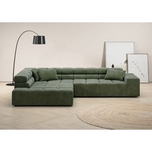INOSIGN Ecksofa »Ancona incl. Kopfteilverstellung, OTTOs Choice, Breite 319cm, L-Form«, wahlweise motorische Sitztiefenverstellung, auch in Cord + Easy Care