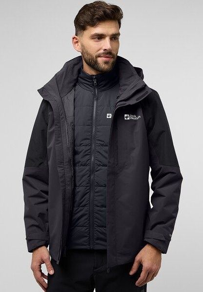 Jack Wolfskin 3-in-1-Funktionsjacke »ROMBERG 3IN1 JKT M«, mit Kapuze