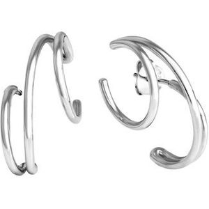 Vivance Paar Ohrstecker »925/- Sterling Silber rhodiniert 3-reihig«