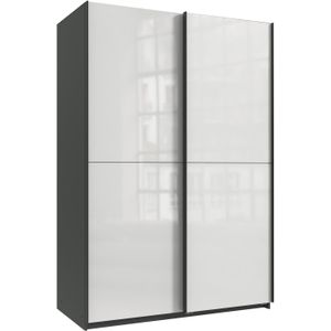 Wimex Kleiderschrank »Mugano, B/T/H 135 oder 180/65/198cm, Made in Germany«, (wähle Deine Ausstattung: Basic oder Premium!), 2 Schwebetüren mit oder ohne Spiegel, Metallgriffe