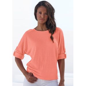 Vivance 2-in-1-Shirt »zum Krempeln«, aus bügelfreier Crêpe-Qualität