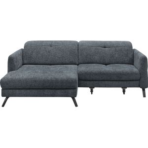 set one by Musterring Ecksofa »SO 4400 V«, wahlweise mit motorischer Bettfunktion & Kopfverstellung, Fuß schwarz